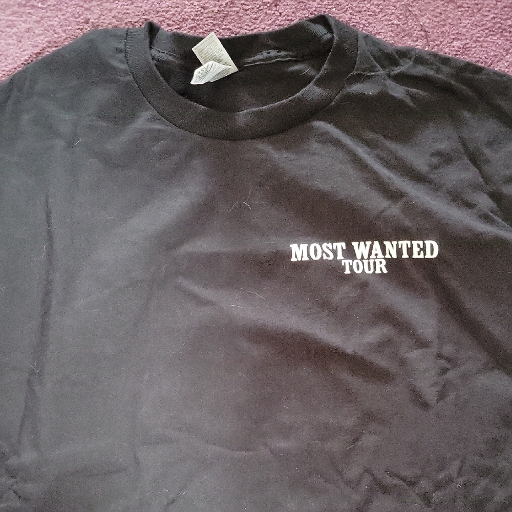 BAD BUNNY RARE ROADIE SHIRT! Most Wanted Tour 202R Black T-Shirt XL
